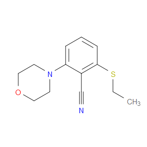 2-(Ethylthio)-6-(4-morpholinyl)benzonitrile
