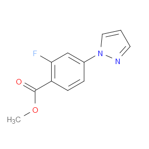 Benzoic acid, 2-fluoro-4-(1H-pyrazol-1-yl)-, methyl ester