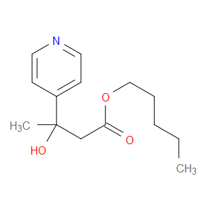 Pentyl β-hydroxy-β-methyl-4-pyridinepropanoate