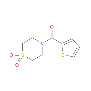 (1,1-dioxidothiomorpholino)(thiophen-2-yl)methanone