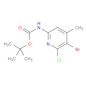 tert-butyl (5-bromo-6-chloro-4-methylpyridin-2-yl)carbamate