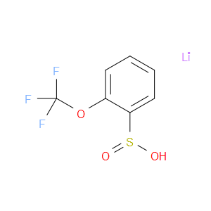 Benzenesulfinic acid, 2-(trifluoromethoxy)-, lithium salt (1:1)