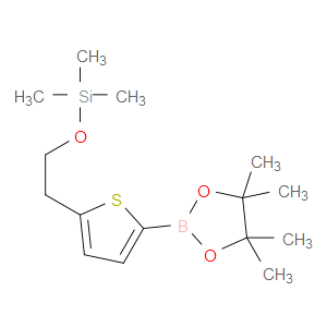 trimethyl(2-(5-(4,4,5,5-tetramethyl-1,3,2-dioxaborolan-2-yl)thiophen-2-yl)ethoxy)silane