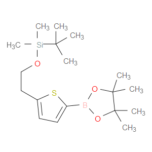 tert-butyldimethyl(2-(5-(4,4,5,5-tetramethyl-1,3,2-dioxaborolan-2-yl)thiophen-2-yl)ethoxy)silane