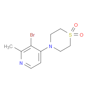 Thiomorpholine, 4-(3-bromo-2-methyl-4-pyridinyl)-, 1,1-dioxide