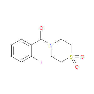 (1,1-Dioxido-4-thiomorpholinyl)(2-iodophenyl)methanone