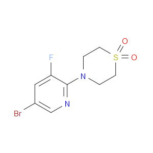 Thiomorpholine, 4-(5-bromo-3-fluoro-2-pyridinyl)-, 1,1-dioxide