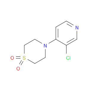 Thiomorpholine, 4-(3-chloro-4-pyridinyl)-, 1,1-dioxide