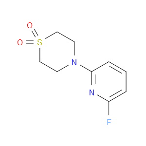 Thiomorpholine, 4-(6-fluoro-2-pyridinyl)-, 1,1-dioxide