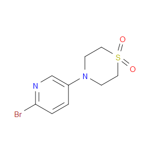 Thiomorpholine, 4-(6-bromo-3-pyridinyl)-, 1,1-dioxide