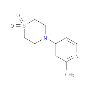 Thiomorpholine, 4-(2-methyl-4-pyridinyl)-, 1,1-dioxide