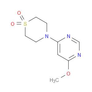 Thiomorpholine, 4-(6-methoxy-4-pyrimidinyl)-, 1,1-dioxide