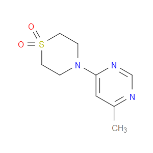 Thiomorpholine, 4-(6-methyl-4-pyrimidinyl)-, 1,1-dioxide