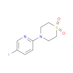 Thiomorpholine, 4-(5-fluoro-2-pyridinyl)-, 1,1-dioxide