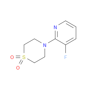 Thiomorpholine, 4-(3-fluoro-2-pyridinyl)-, 1,1-dioxide