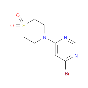 Thiomorpholine, 4-(6-bromo-4-pyrimidinyl)-, 1,1-dioxide