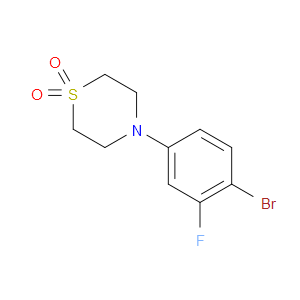 Thiomorpholine, 4-(4-bromo-3-fluorophenyl)-, 1,1-dioxide