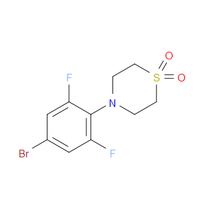 Thiomorpholine, 4-(4-bromo-2,6-difluorophenyl)-, 1,1-dioxide