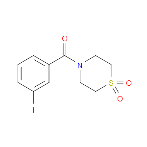 (1,1-Dioxido-4-thiomorpholinyl)(3-iodophenyl)methanone