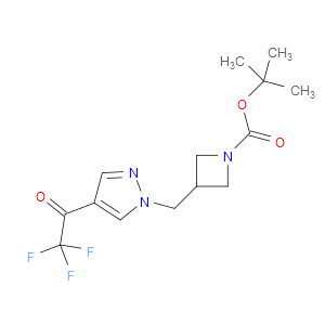 tert-butyl 3-((4-(2,2,2-trifluoroacetyl)-1H-pyrazol-1-yl)methyl)azetidine-1-carboxylate