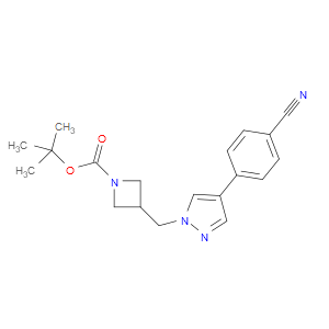tert-butyl 3-((4-(4-cyanophenyl)-1H-pyrazol-1-yl)methyl)azetidine-1-carboxylate