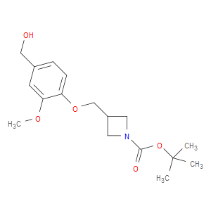 tert-butyl 3-((4-(hydroxymethyl)-2-methoxyphenoxy)methyl)azetidine-1-carboxylate
