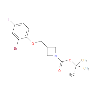 tert-butyl 3-((2-bromo-4-iodophenoxy)methyl)azetidine-1-carboxylate