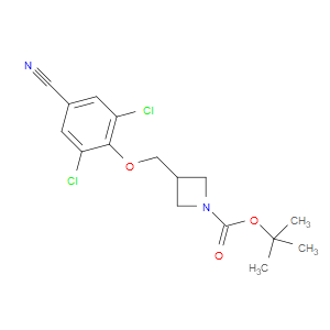 tert-butyl 3-((2,6-dichloro-4-cyanophenoxy)methyl)azetidine-1-carboxylate