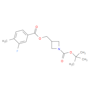 tert-butyl 3-(((3-fluoro-4-methylbenzoyl)oxy)methyl)azetidine-1-carboxylate