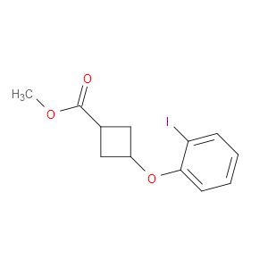 Cyclobutanecarboxylic acid, 3-(2-iodophenoxy)-, methyl ester