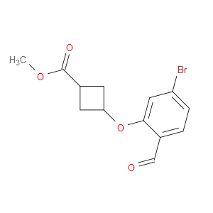 Cyclobutanecarboxylic acid, 3-(5-bromo-2-formylphenoxy)-, methyl ester