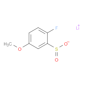 lithium 2-fluoro-5-methoxybenzenesulfinate