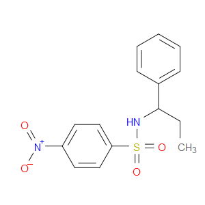 4-Nitro-N-(1-phenylpropyl)benzenesulfonamide
