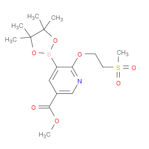 methyl 6-(2-(methylsulfonyl)ethoxy)-5-(4,4,5,5-tetramethyl-1,3,2-dioxaborolan-2-yl)nicotinate