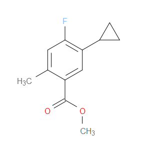 methyl 5-cyclopropyl-4-fluoro-2-methylbenzoate