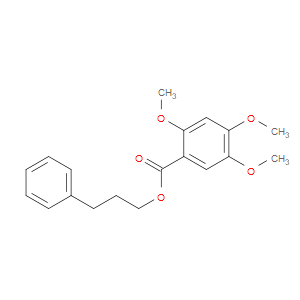 Benzoic acid, 2,4,5-trimethoxy-, 3-phenylpropyl ester