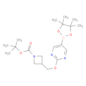 tert-butyl 3-(((5-(4,4,5,5-tetramethyl-1,3,2-dioxaborolan-2-yl)pyrimidin-2-yl)oxy)methyl)azetidine-1-carboxylate