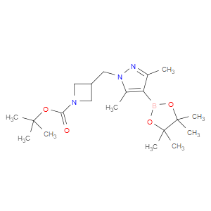 tert-butyl 3-((3,5-dimethyl-4-(4,4,5,5-tetramethyl-1,3,2-dioxaborolan-2-yl)-1H-pyrazol-1-yl)methyl)azetidine-1-carboxylate