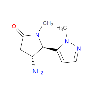 rel-(4R,5R)-4-Amino-1-methyl-5-(1-methyl-1H-pyrazol-5-yl)-2-pyrrolidinone