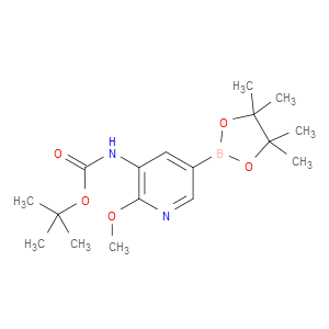 tert-butyl (2-methoxy-5-(4,4,5,5-tetramethyl-1,3,2-dioxaborolan-2-yl)pyridin-3-yl)carbamate