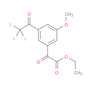 ethyl 2-(3-methoxy-5-(2,2,2-trifluoroacetyl)phenyl)-2-oxoacetate