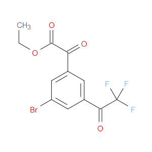 ethyl 2-(3-bromo-5-(2,2,2-trifluoroacetyl)phenyl)-2-oxoacetate