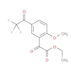 ethyl 2-(2-methoxy-5-(2,2,2-trifluoroacetyl)phenyl)-2-oxoacetate