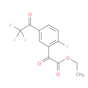 ethyl 2-(2-fluoro-5-(2,2,2-trifluoroacetyl)phenyl)-2-oxoacetate