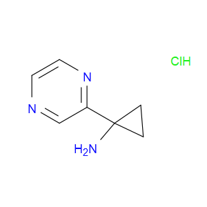 Cyclopropanamine, 1-(2-pyrazinyl)-, hydrochloride (1:1)