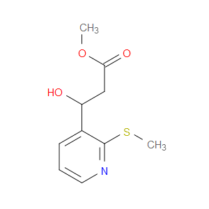 Methyl β-hydroxy-2-(methylthio)-3-pyridinepropanoate
