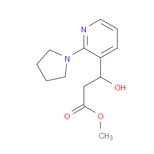 Methyl β-hydroxy-2-(1-pyrrolidinyl)-3-pyridinepropanoate