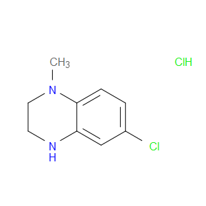 Quinoxaline, 6-chloro-1,2,3,4-tetrahydro-1-methyl-, hydrochloride (1:1)