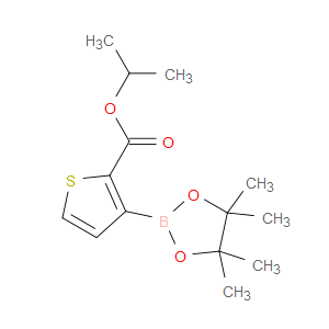 isopropyl 3-(4,4,5,5-tetramethyl-1,3,2-dioxaborolan-2-yl)thiophene-2-carboxylate
