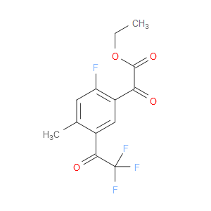 ethyl 2-(2-fluoro-4-methyl-5-(2,2,2-trifluoroacetyl)phenyl)-2-oxoacetate